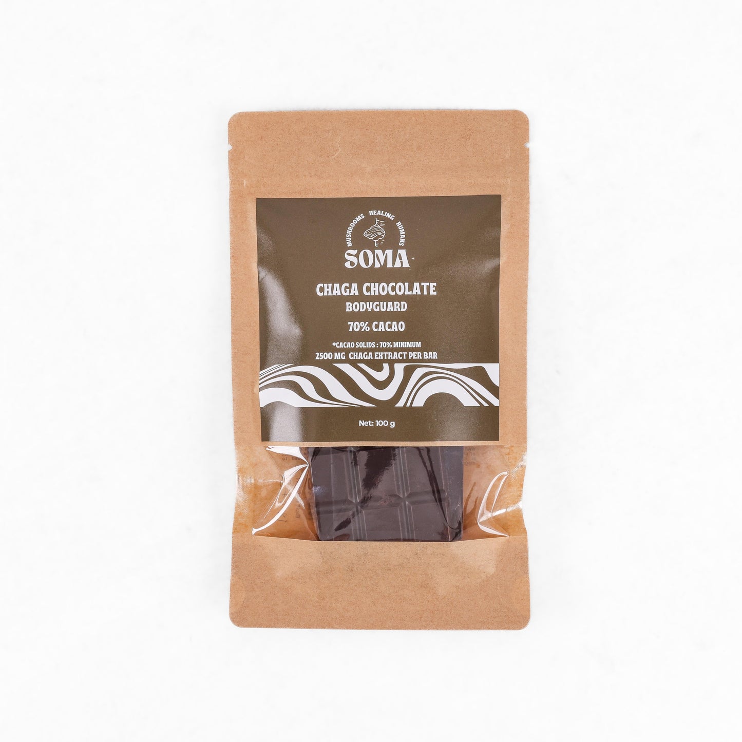 Chaga chocolate bars